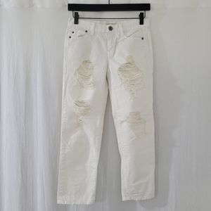 Mudd White Distressed/Ripped Jeans Juniors Size 0